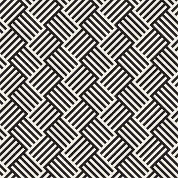 Abstract geometric pattern with stripes, lines. Seamless vector ackground. Bl Stock Illustration