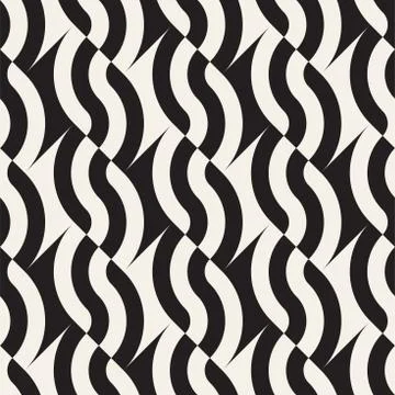 Abstract geometric pattern with stripes, lines. Seamless vector ackground. Bl Stock Illustration