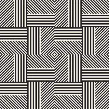 Abstract geometric pattern with stripes, lines. Seamless vector ackground. Bl Stock Illustration