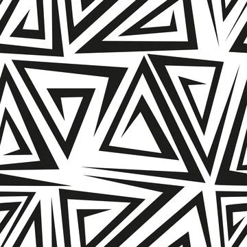 Abstract geometric pattern with stripes, lines. A seamless vector background. 스톡 일러스트