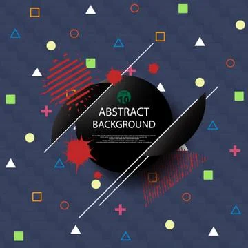Abstract of geometric pattern with stylish art composition background. イラスト素材