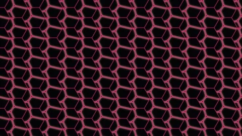 Abstract Geometric Pattern with Subtle Movement in Deep Red and Black Stock Footage 341656285