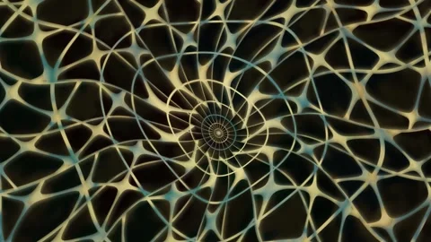 Abstract geometric pattern with swirling lines on dark Stock Footage 340007145