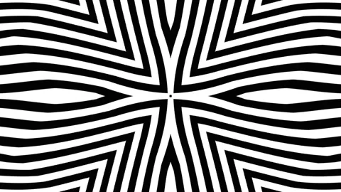 Abstract geometric pattern with symmetrical lines in black and white Stock Footage 319922245