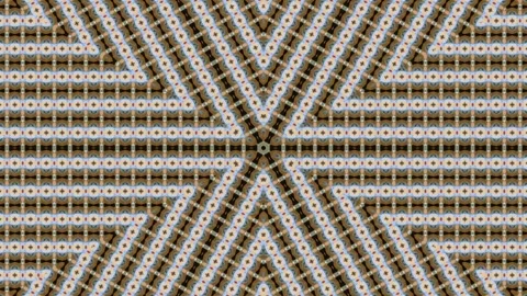 An abstract geometric pattern with a textile-like texture, showcasing brown.. Stock Footage 305524161