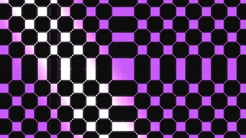 Abstract Geometric Pattern Transition with Purple and White Squares in Cine.. 库存影片 341652291
