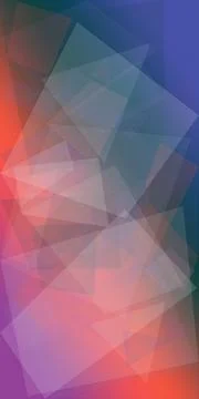 An abstract geometric pattern with translucent triangles blends blue, red, .. Stock Illustration