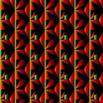 Abstract Geometric Pattern With Triangles And Rhombuses Stock Illustration