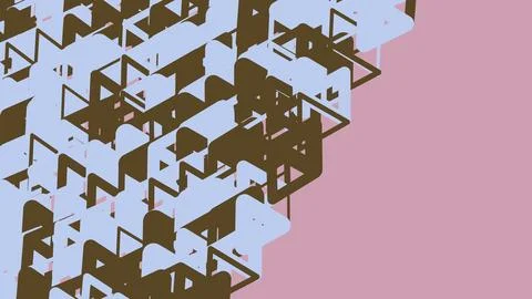 Abstract geometric pattern with triangles and shapes Stockillustratie