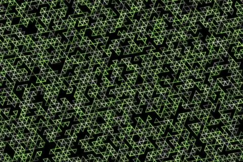 Abstract geometric pattern of triangles and lines in black Stock Illustration