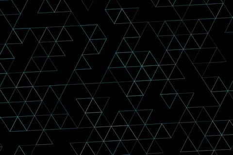 Abstract geometric pattern with triangles and lines on black Stock Illustration