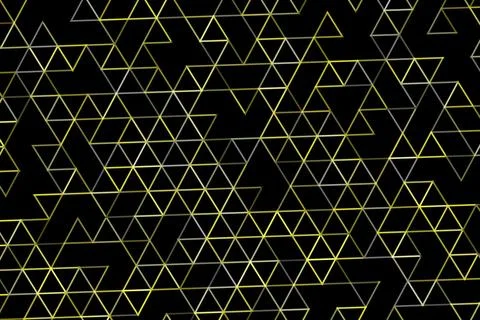 Abstract geometric pattern with triangles and lines on black Stock Illustration