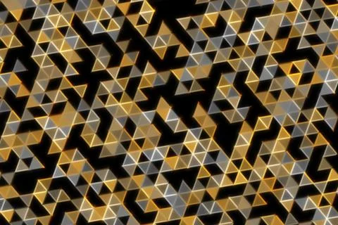 Abstract geometric pattern with triangles and dark background Stock Illustration