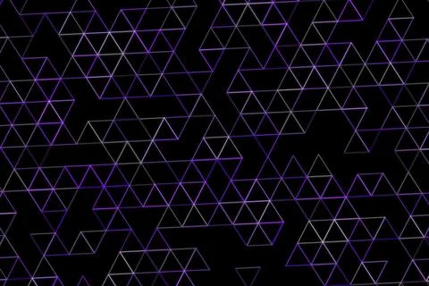 Abstract geometric pattern with triangles and lines on black Stock Illustration
