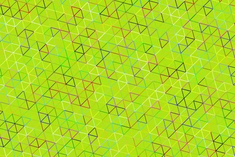 Abstract geometric pattern with triangles and lines in green Stock Illustration