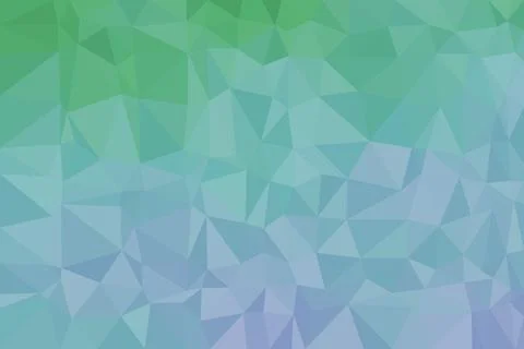 Abstract geometric pattern with triangles in blue and green Stock Illustration