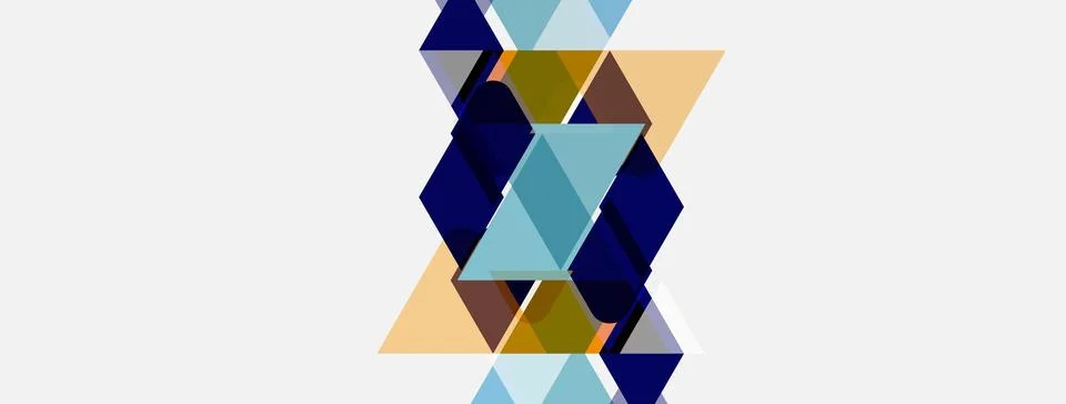 Abstract geometric pattern. Triangles form zigzag, layered shapes. Colors Illustrazione stock