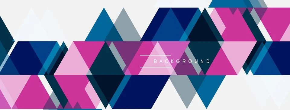 Abstract geometric pattern. Triangles, hexagons create dynamic visual texture Illustrazione stock