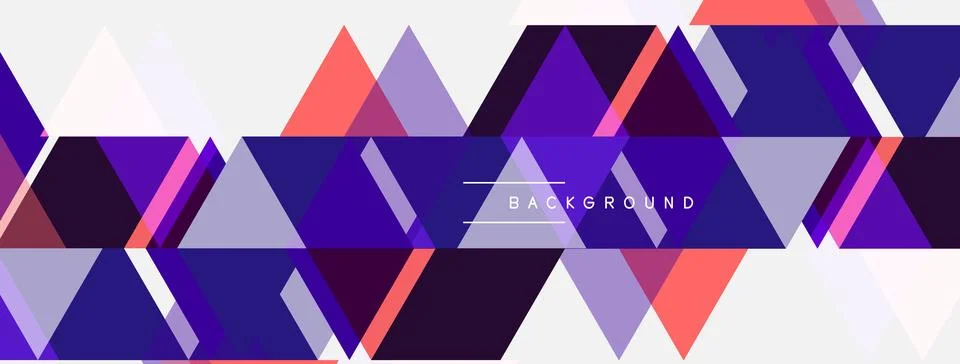 Abstract geometric pattern. Triangles, hexagons create vibrant, modern design Illustrazione stock