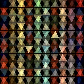 Abstract geometric pattern of triangles Stock Illustration