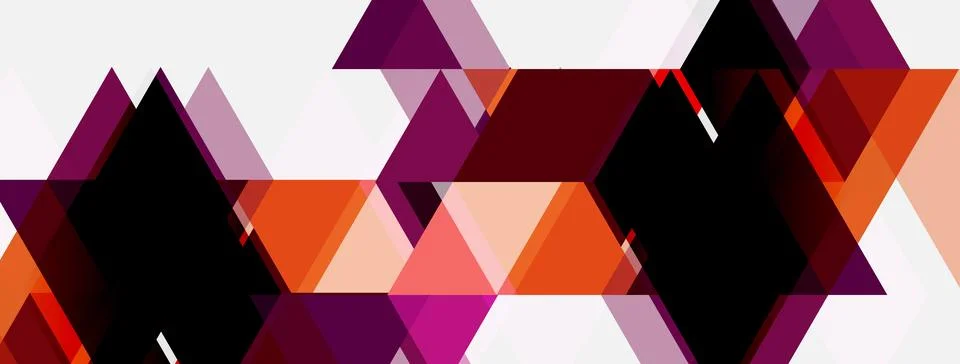 Abstract geometric pattern. Triangles overlap, creating dynamic visual textur Ilustración de archivo