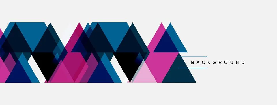 Abstract geometric pattern. Triangles overlap, creating dynamic visual effect 스톡 일러스트