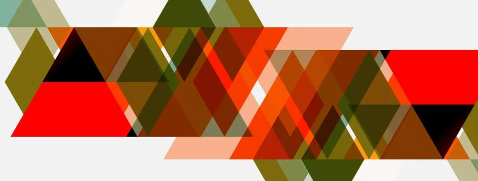 Abstract geometric pattern. Triangles overlap, creating dynamic visual textur イラスト素材