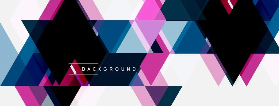 Abstract geometric pattern. Triangles overlap, creating dynamic visual textur Stockillustratie