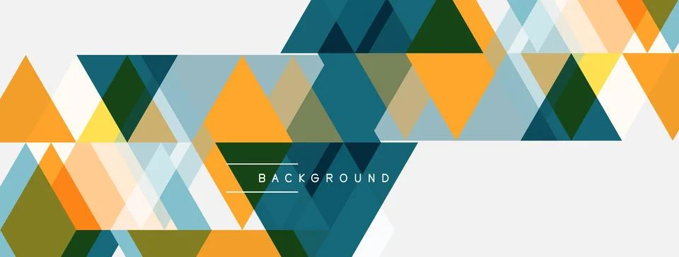 Abstract geometric pattern. Triangles overlap, creating modern design. Colors イラスト素材