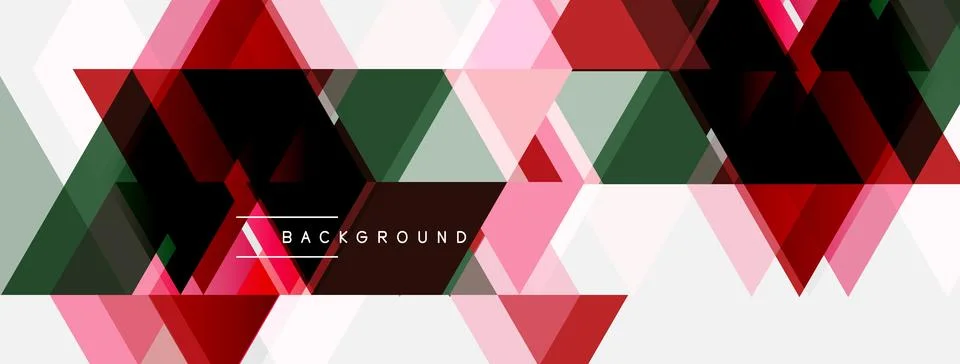 Abstract geometric pattern. Triangles overlap, creating dynamic visual textur Illustrazione stock