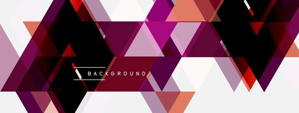 Abstract geometric pattern. Triangles overlap, creating dynamic visual textur Stock Illustration