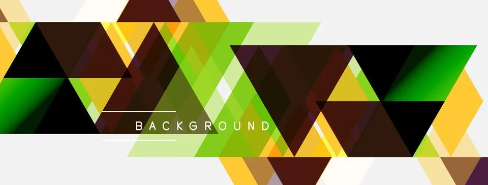 Abstract geometric pattern. Triangles overlap, creating dynamic visual effect Stockillustratie
