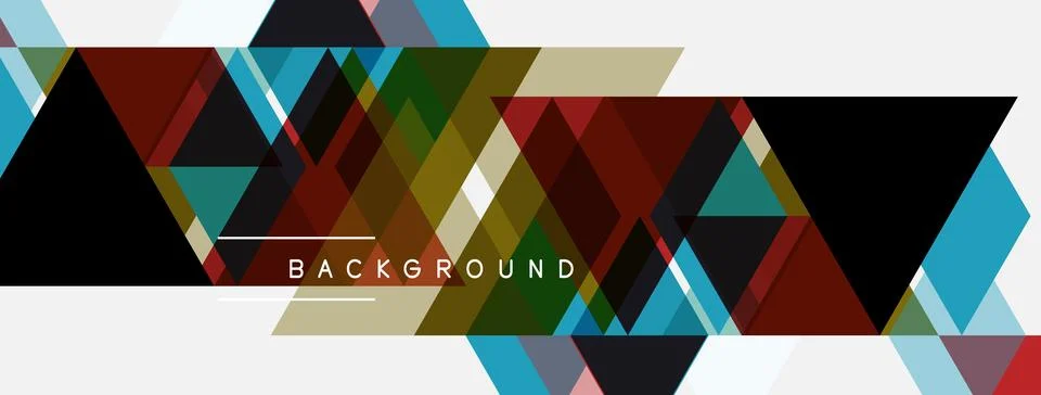 Abstract geometric pattern. Triangles, rectangles overlap creating dynamic イラスト素材