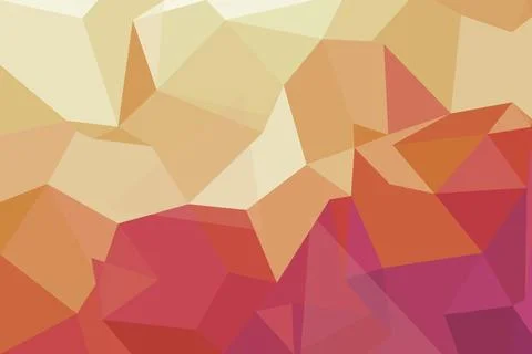 Abstract geometric pattern with triangles in warm colors Stock Photos