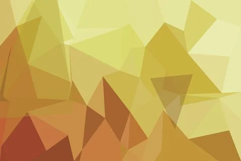 Abstract geometric pattern with triangles in yellow and brown Stock Photos