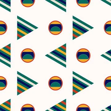 Abstract geometric pattern for use in packaging and textiles Illustrazione stock