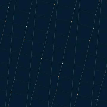 Abstract Geometric Pattern with Vertical Dashed Lines and Polka Dots on Dark Stock Illustration