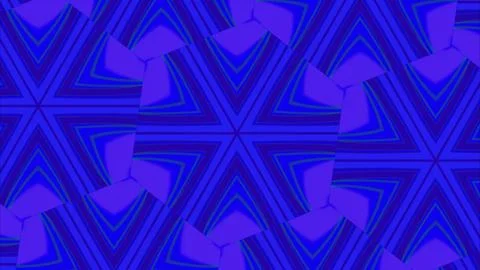 Abstract geometric pattern in vibrant blue. Modern digital design for Stock Illustration