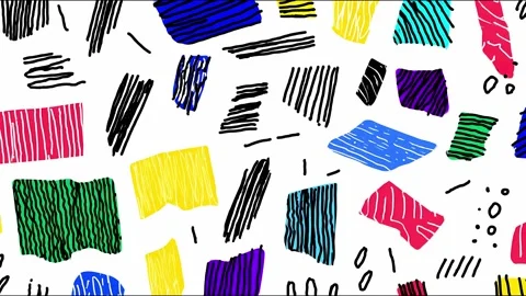 Abstract geometric pattern with vibrant colors and dynamic movement Stock Footage 315158161