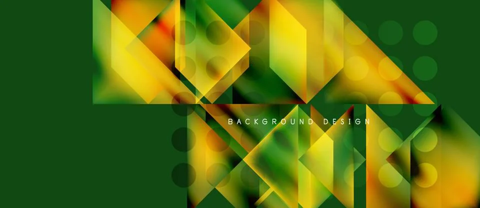 Abstract geometric pattern. Vibrant colors blend, creating dynamic visual effect Stockillustratie