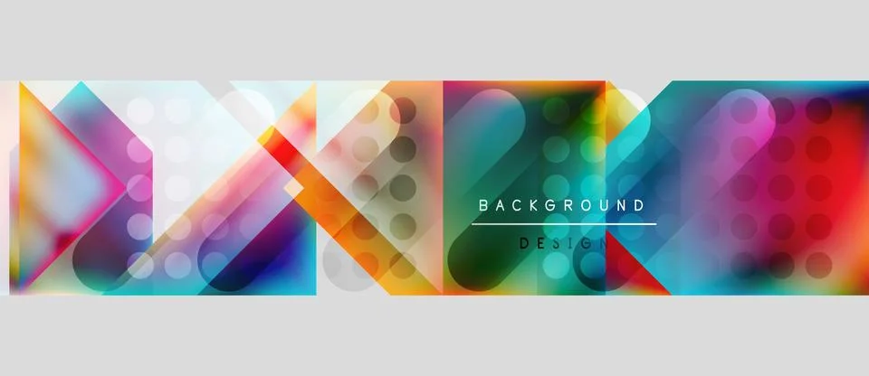 Abstract geometric pattern. Vibrant colors blend, creating dynamic visual イラスト素材