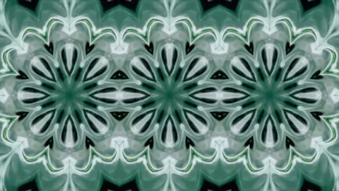 Abstract Geometric Pattern in Vibrant Green and White Stock Footage 289106962