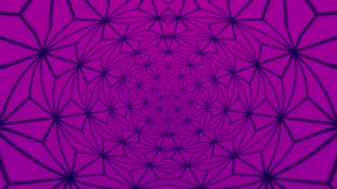Abstract Geometric Pattern in Vibrant Magenta Stock Footage 289128840