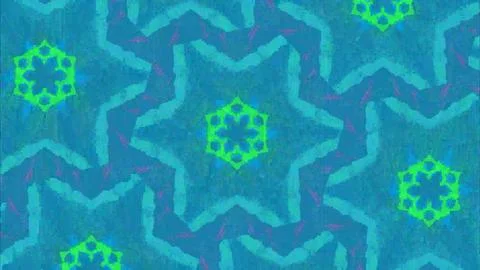 Abstract geometric pattern with vibrant neon colors. Digital art design for Stock Illustration