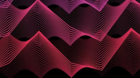 Abstract Geometric Pattern with Vibrant Pink and Purple Gradient Stock Footage 329951834