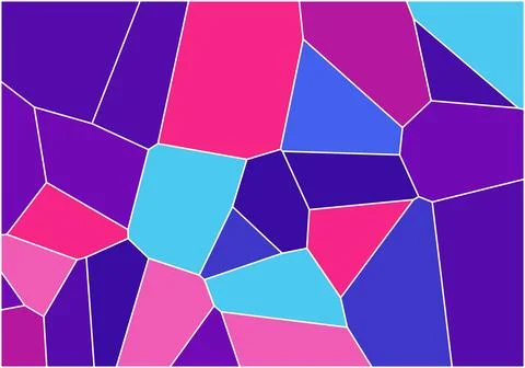 Abstract geometric pattern with vibrant purple pink and blue tones for mode.. Ilustração Stock