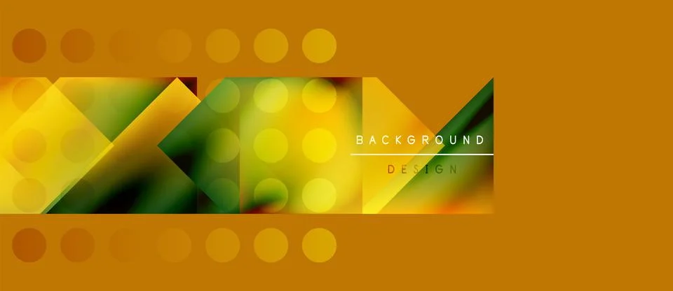 Abstract geometric pattern. Vibrant yellow, green hues blend. Modern design Illustrazione stock