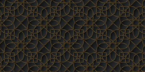 Abstract geometric pattern vintage art deco traditional background luxury of  Stock Illustration