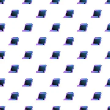 Abstract geometric pattern in violet and blue tones Stock Illustration