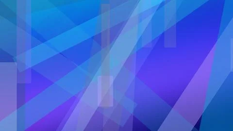Abstract geometric pattern in vivid blues and purples with soft glowing lig.. Stockillustratie